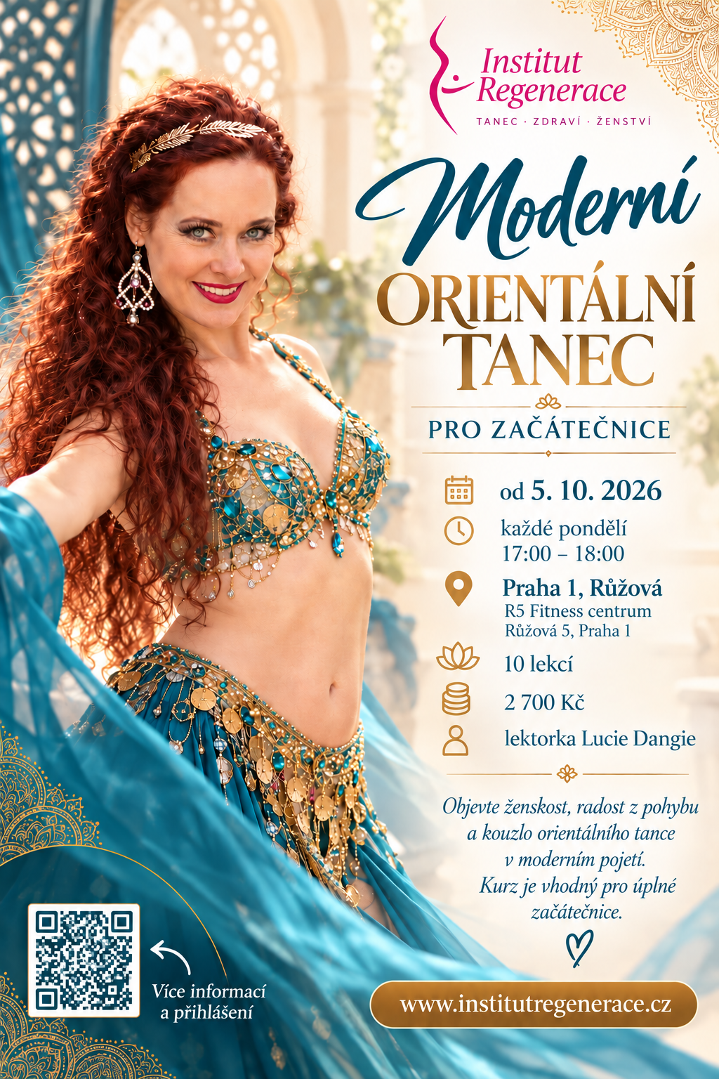 lucie růžová Moderní orientální tanec (začátečnice) od 5.10.2026, P1-Růžová - Obrázek 1
